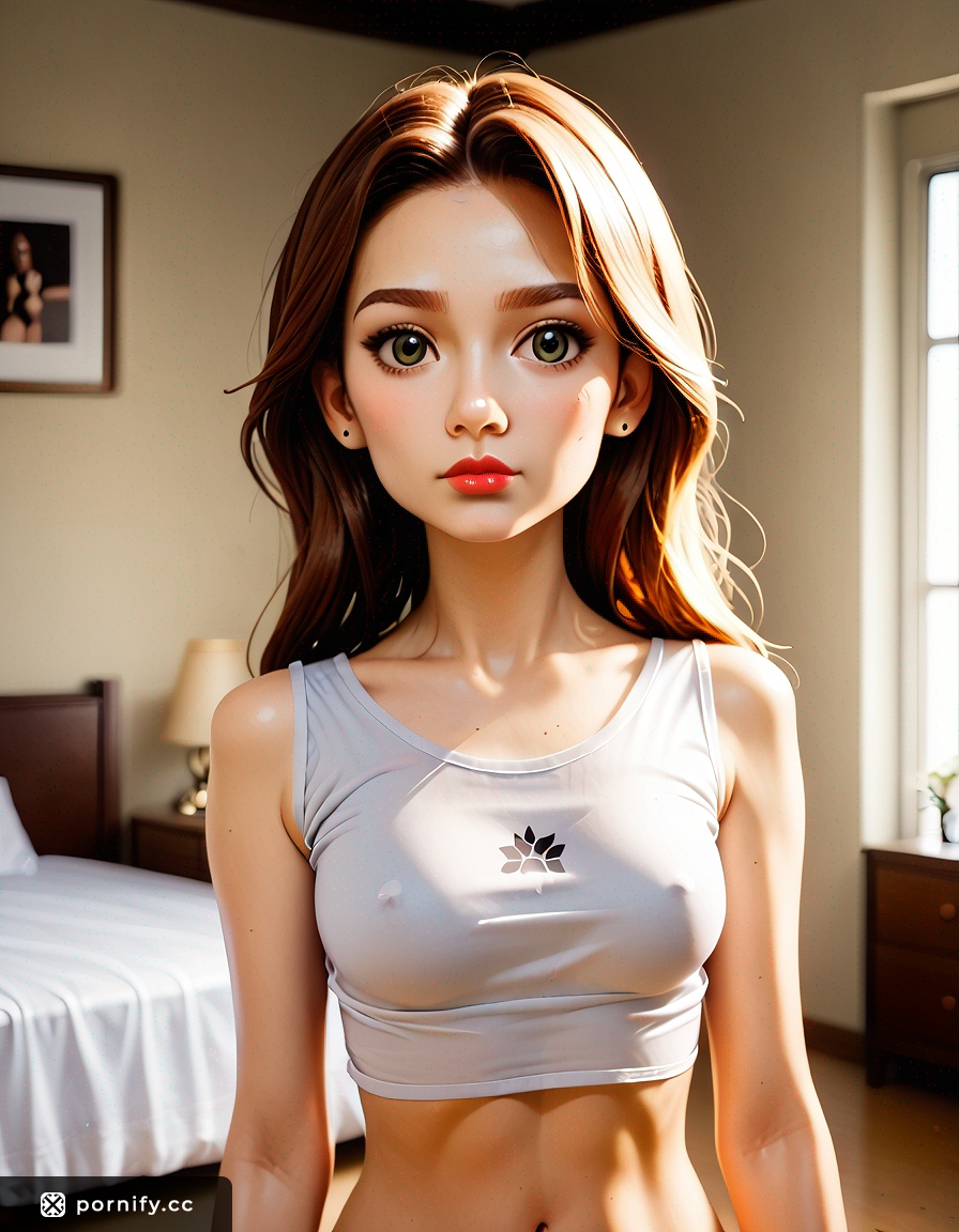 Anime Girl Shirt Lift 🔥 Bedroom Pose