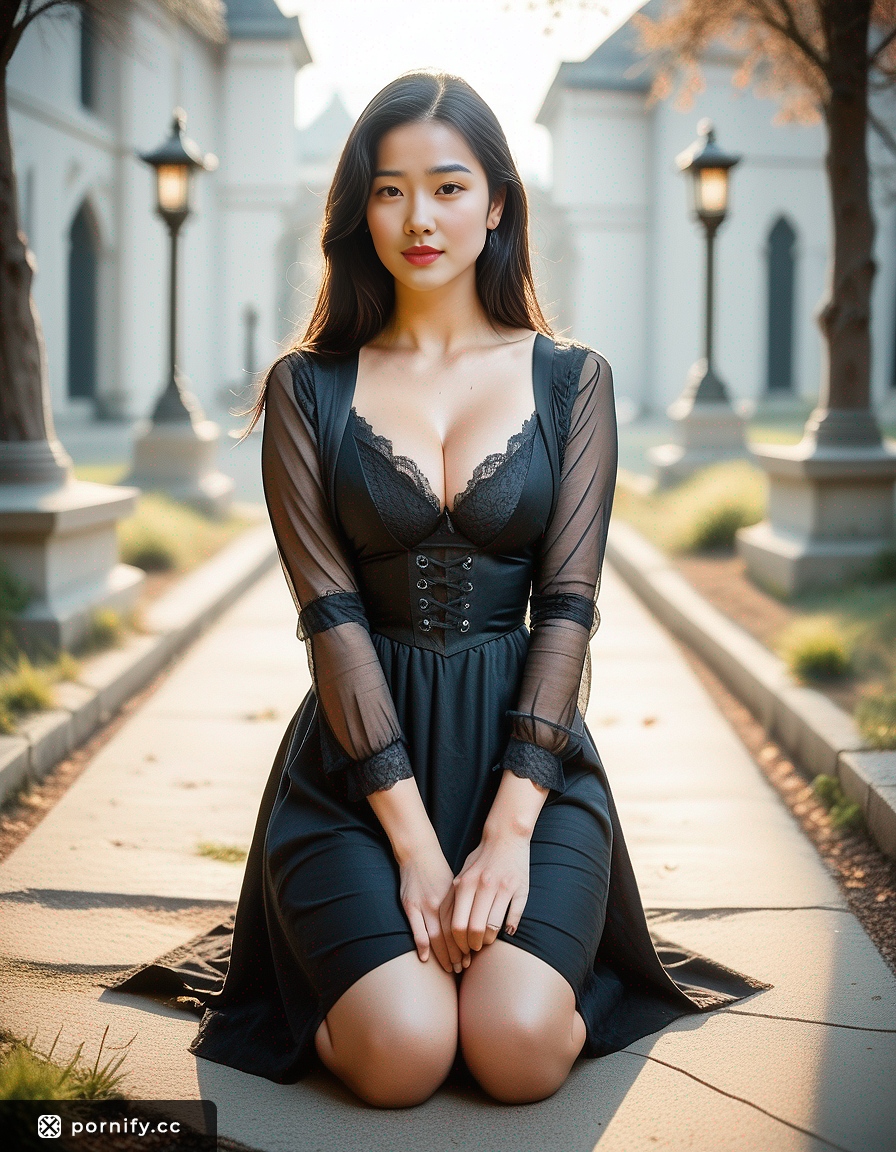 Goth Asian Beauty in Hyperrealistic RPG Style 🖤🎮