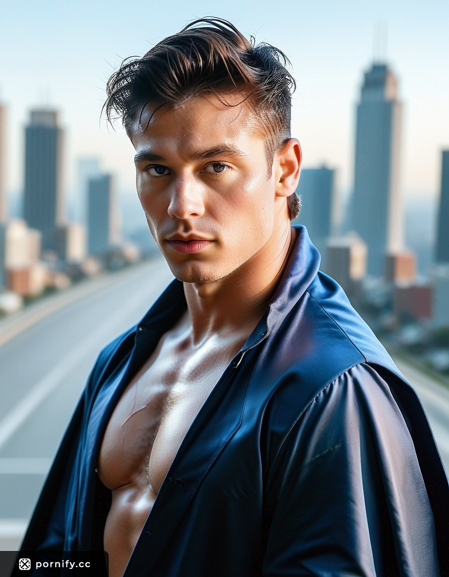 Asian Superhero Male - Hyperrealistic Outdoor Pose 💥🦸‍♂️