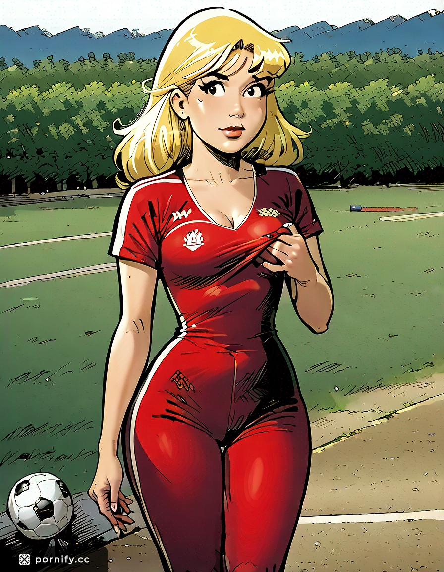 Anime Soccer Shirtlift - Blonde Teen 🌟⚽