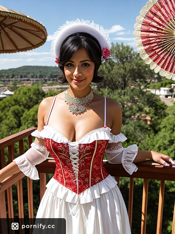 Tanned Carnival Beauty - Sexy Back View 🎭🌞