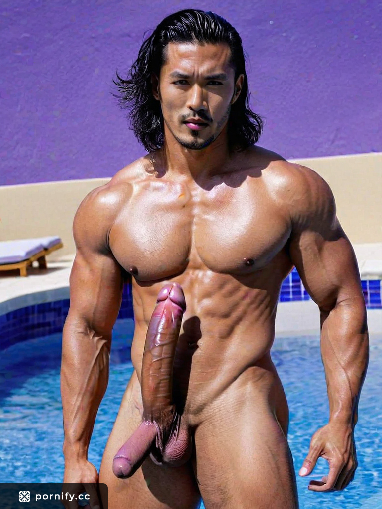 Big black muscular Asian dick in 20s with huge penis size and diamond face  shape, posing with a smile and bending over | Pornify – Generate AI Porn