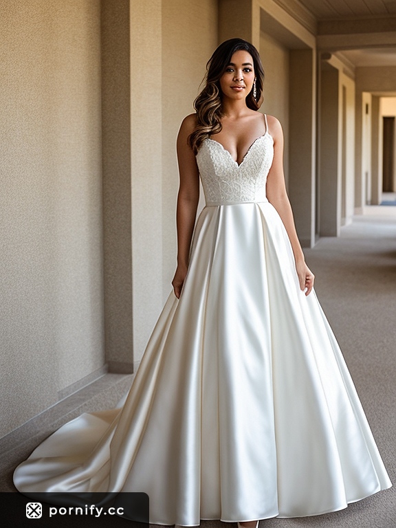 Bride in Wedding Dress - Christmas Front View 💒🎄