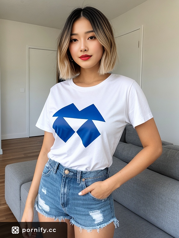 Superhero Yoga Pose - Brunette Asian Babe 💪🧘‍♀️