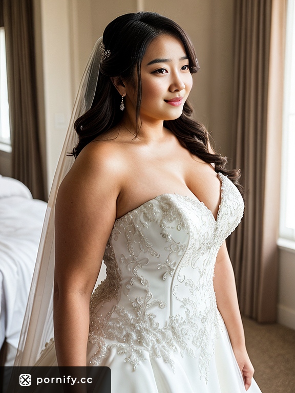 Curvy Asian Bride in Wedding Dress 💒👰‍♀️🔥