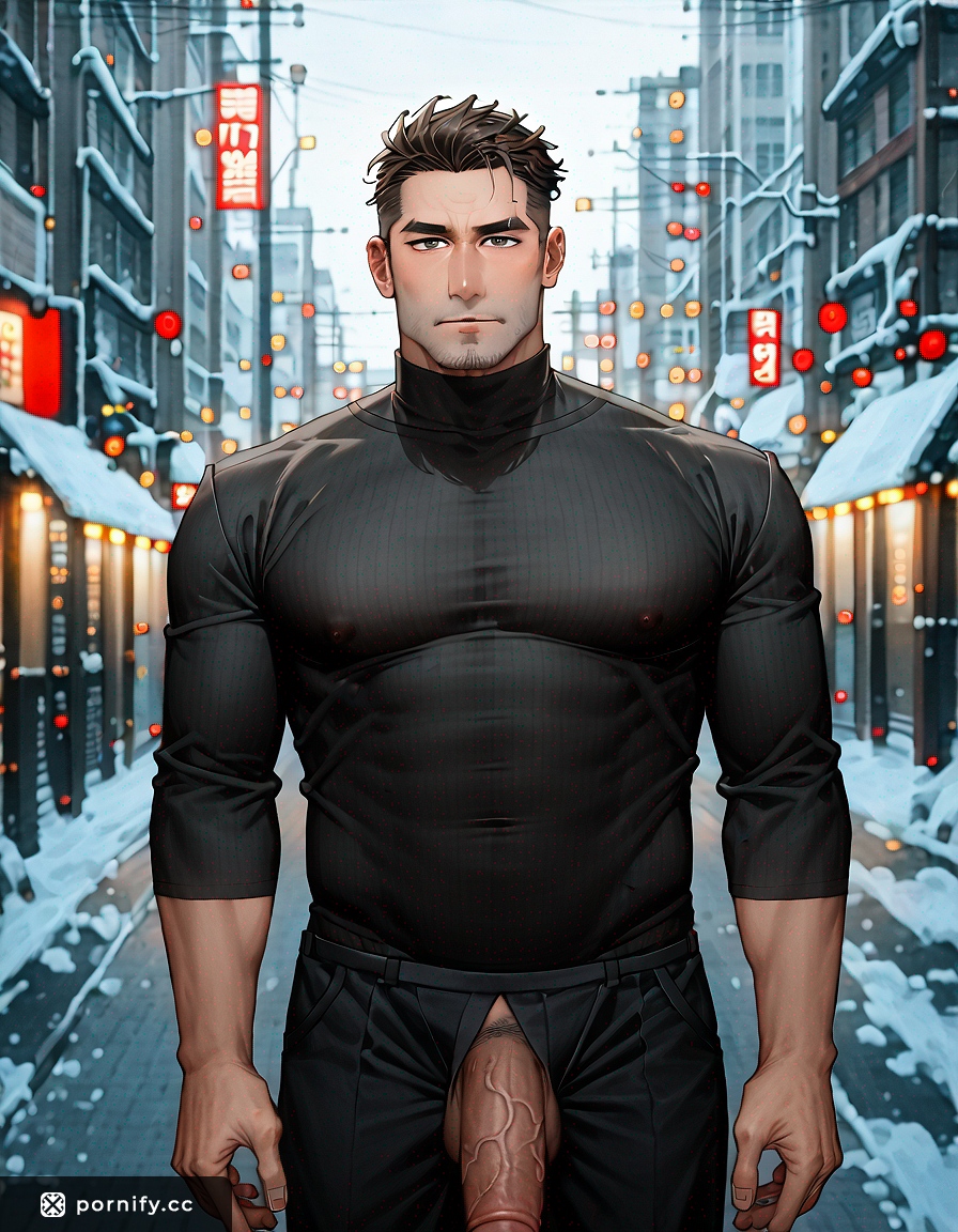 Brunette Dilf in Peacoat & Turtleneck 🧥🔥