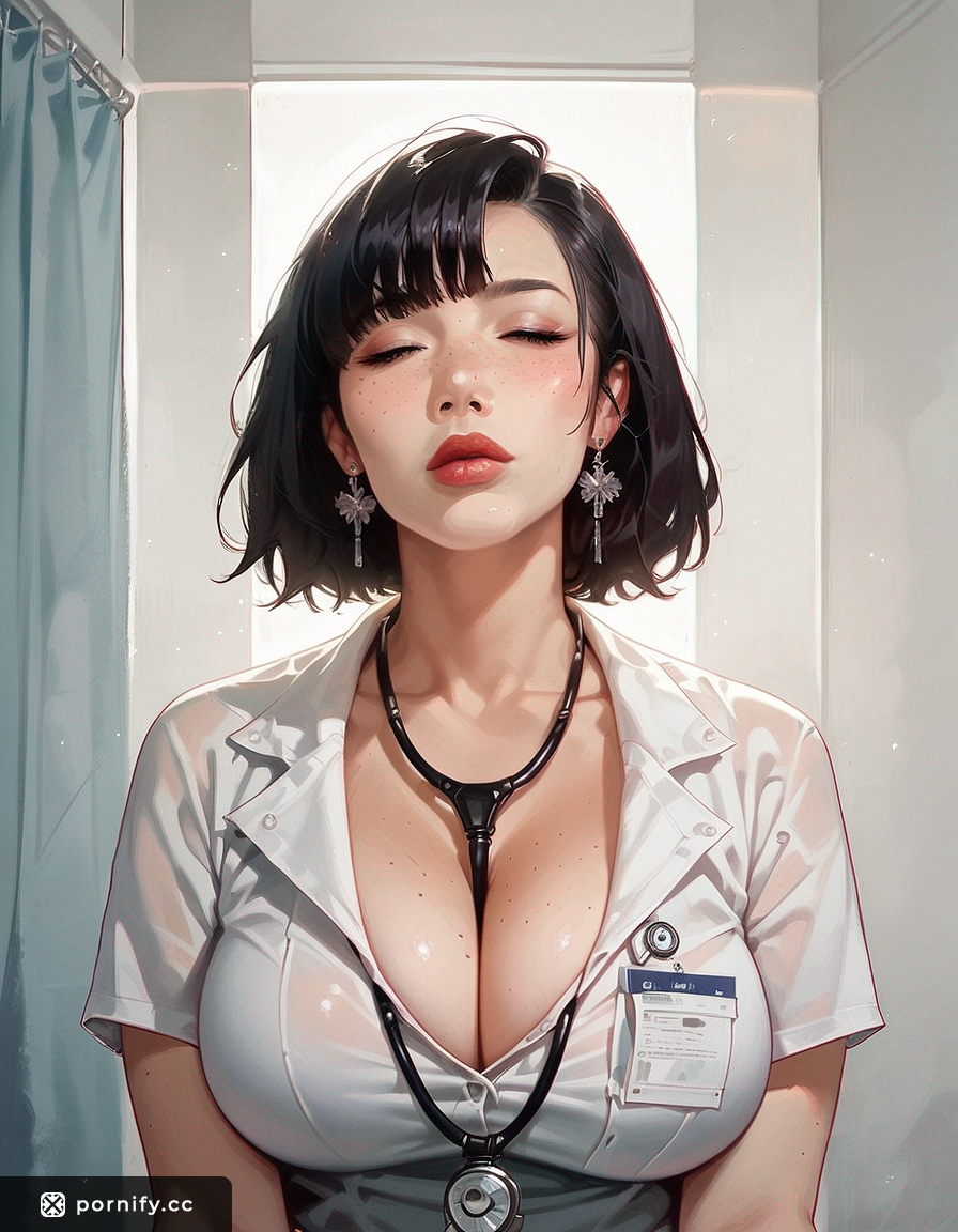 🔥 Curvy Asian Nurse MILF Shirtlift - Sexy Freckles