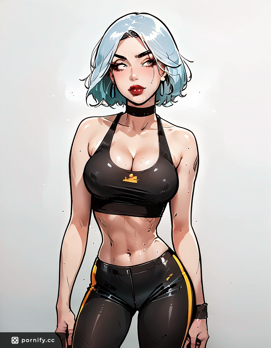 Slim Sporty Back View Hentai Art 🔥