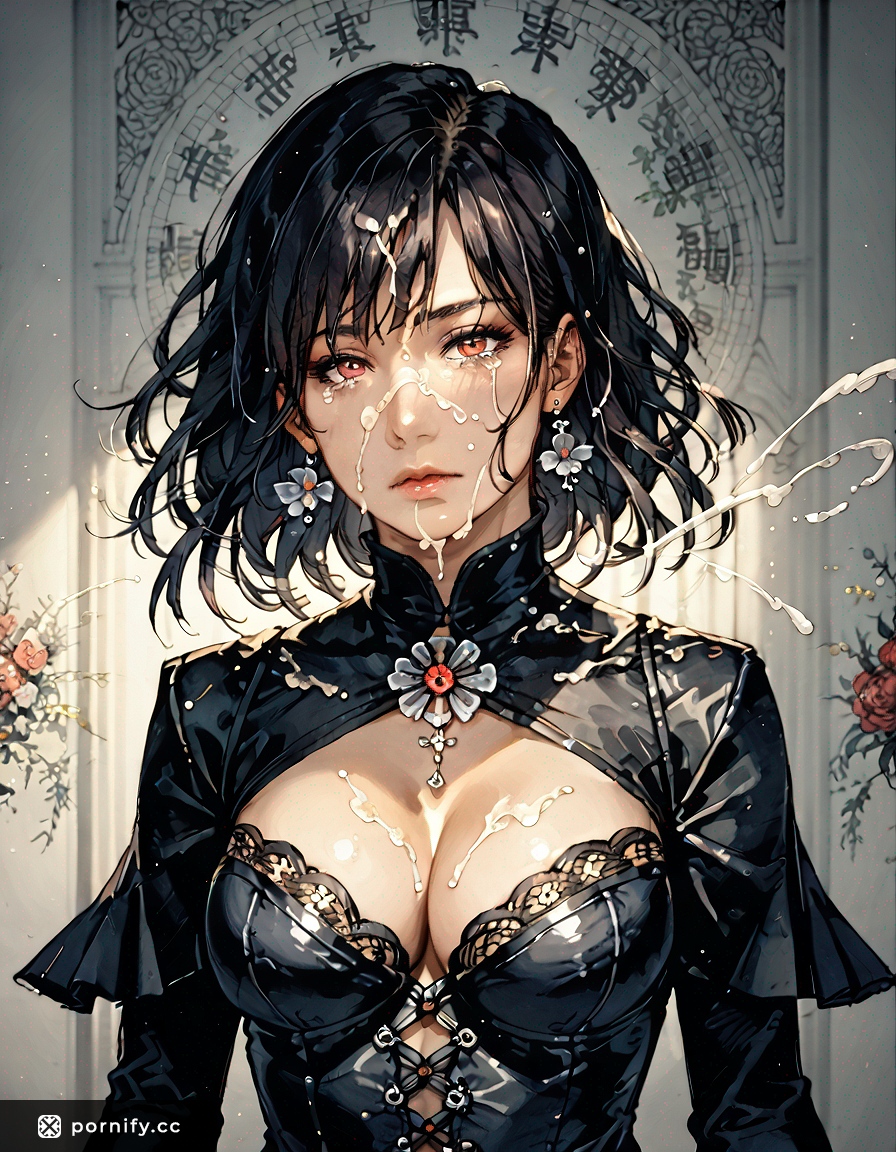 Goth Anime Girl Cumshot - Curvy Asian Babe 🖤💦
