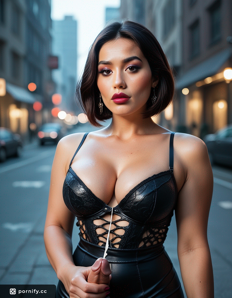 Goth Asian MILF Cumshot - Cityscape Fantasy 🌆💜