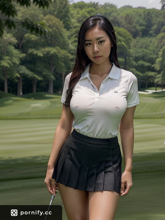 Asian MILF Golf Outfit - Anime 3D Fair Skin Beauty ⛳🌸