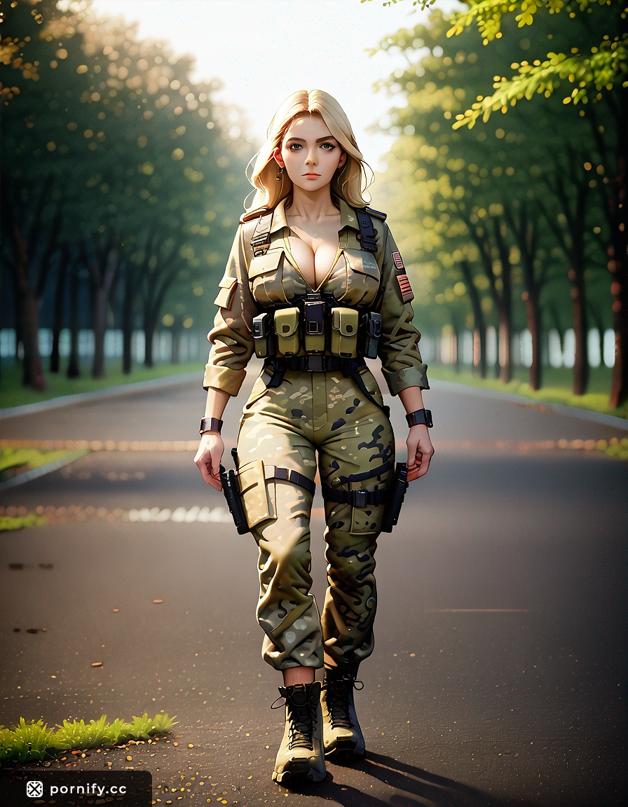 Anime Military Blonde Food Tease 🔥