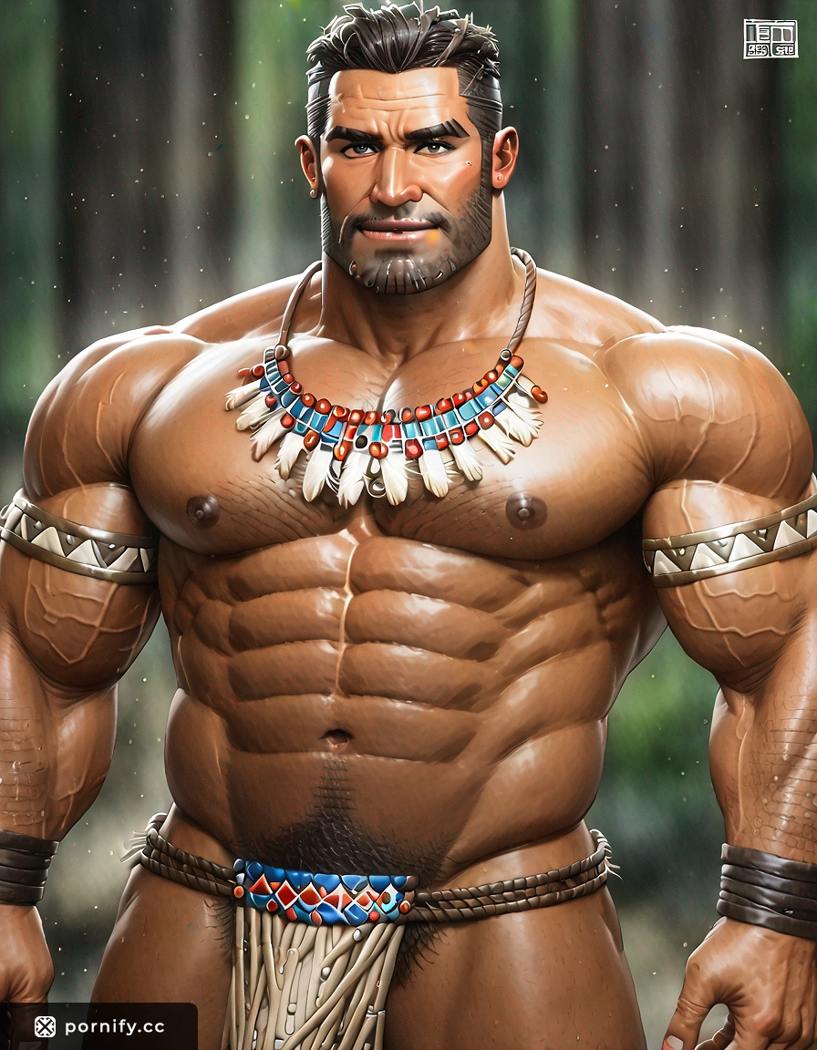 Tribal DILF Sleeping Pose - Muscular Hispanic 🌟💤