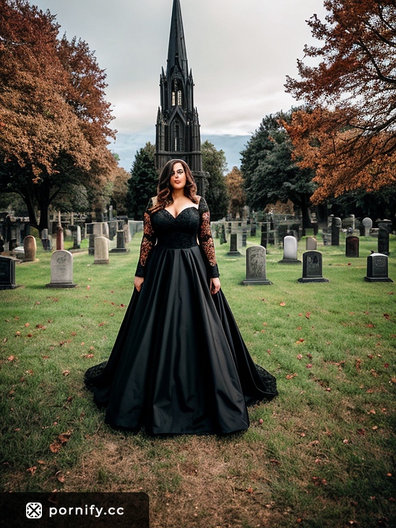 Curvy Goth Babe with Big Tear-Drop Breasts 🔥🖤