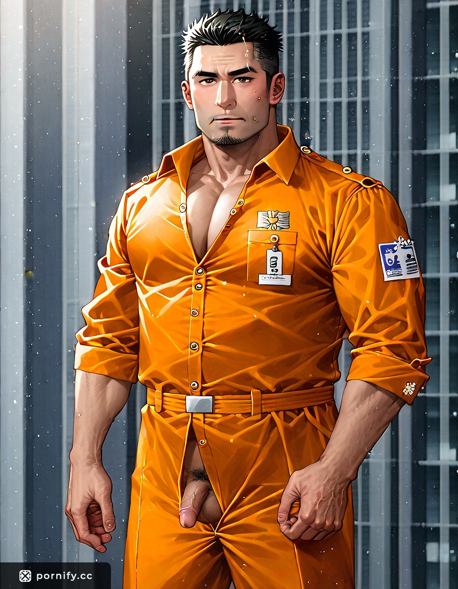 Anime Asian Prisoner - Petite Male Outdoor Scene 🌸🏞️