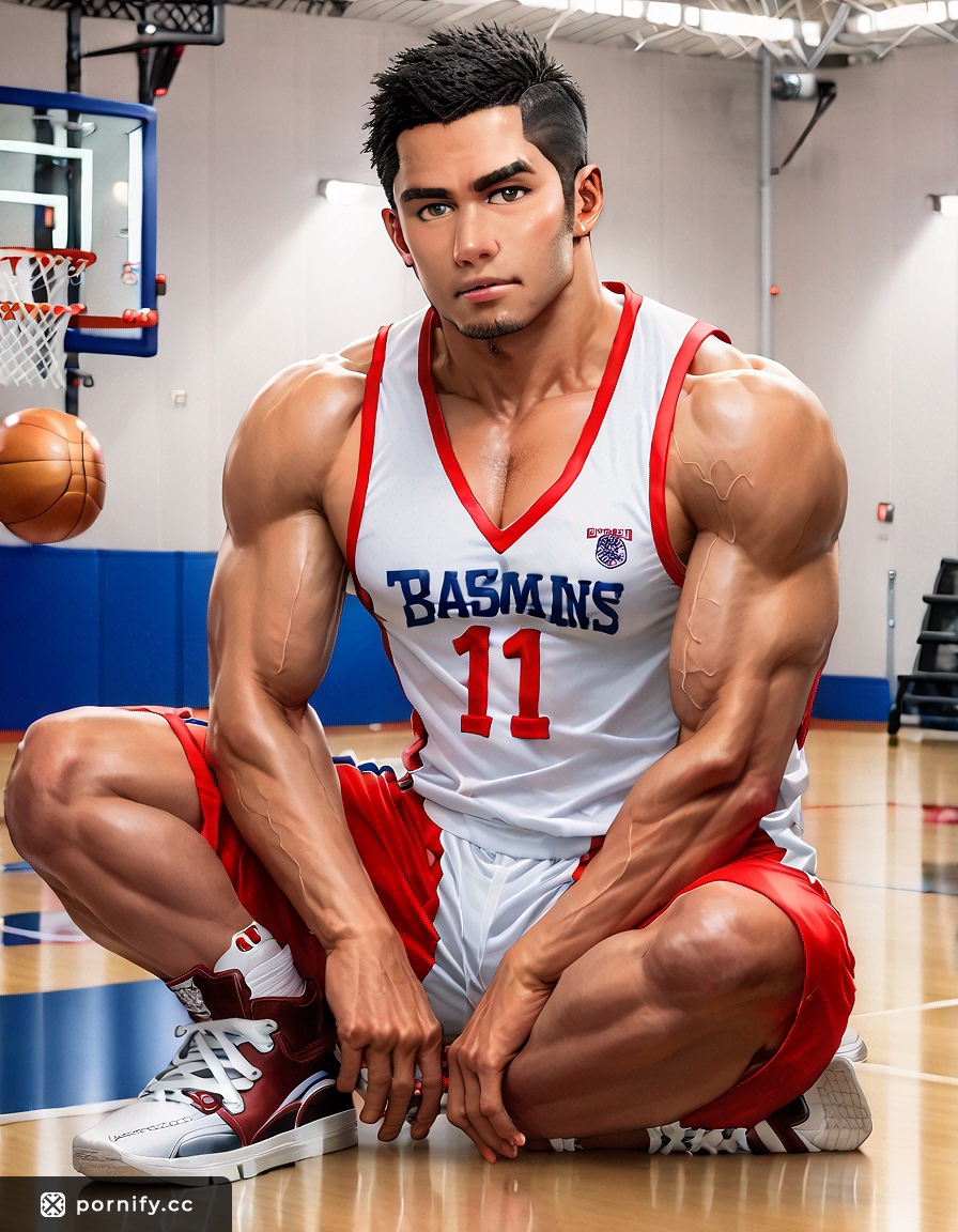 Muscular Asian Basketball Player - Big Cock Studio Pose 🏀🔥