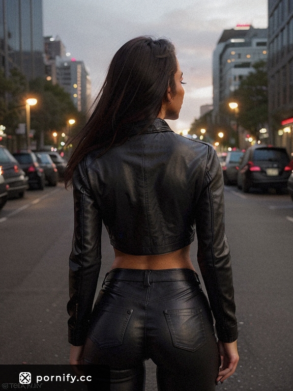 Tanned Leather Babe Back View 🔥🌞