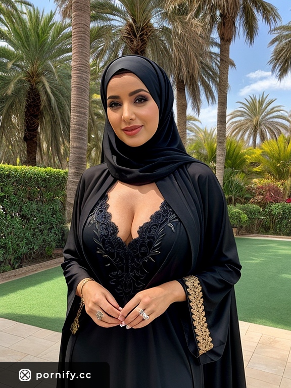Slim MILF in Hijab with Makeup 👗💄