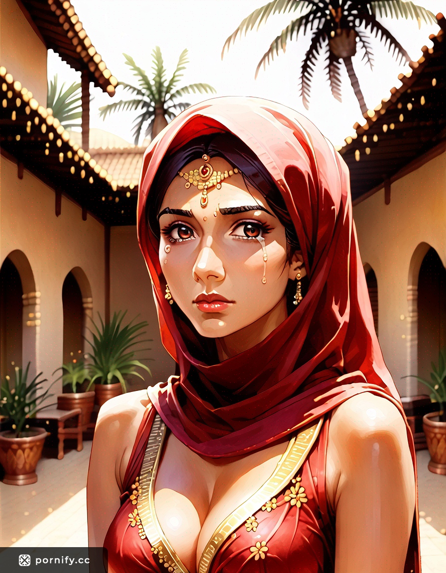 Hijab Anime Girl Back View 🧕🔥