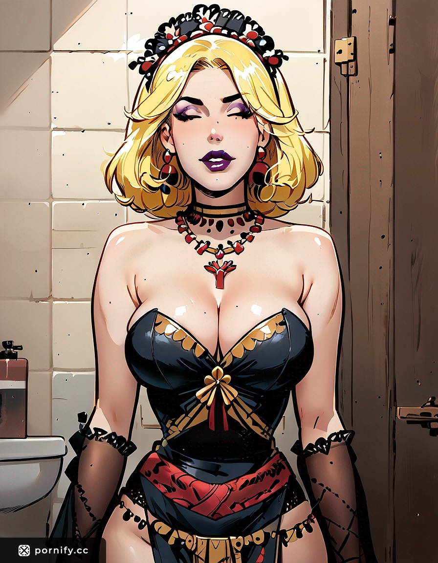 Angry Blonde Cowgirl Squatting - MILF Bedroom Pose 😠🤠🔥