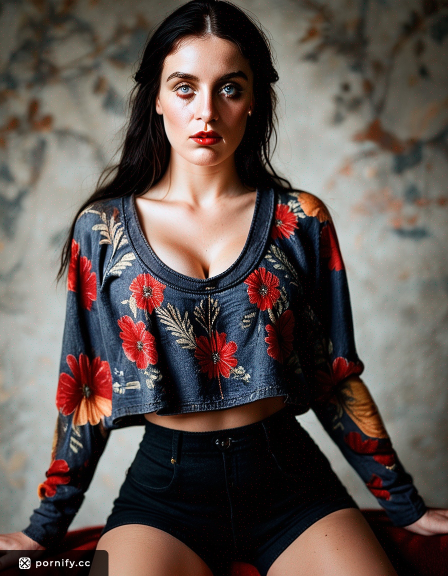 Hyperrealistic Medieval Red Lipstick Black Hair 🌟
