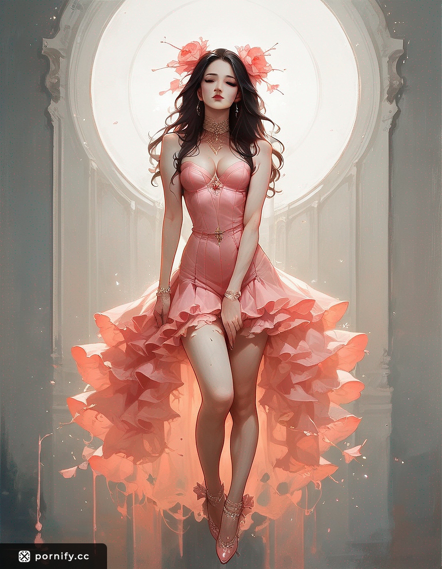 Hentai Tutu Stocky Female - Bedroom Front View 👗🛏️