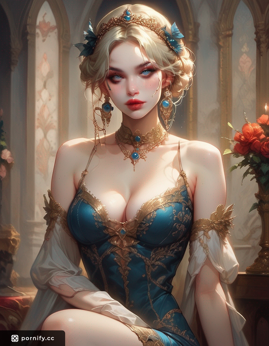 Blonde Carnival Babe Renaissance Art 🎭✨