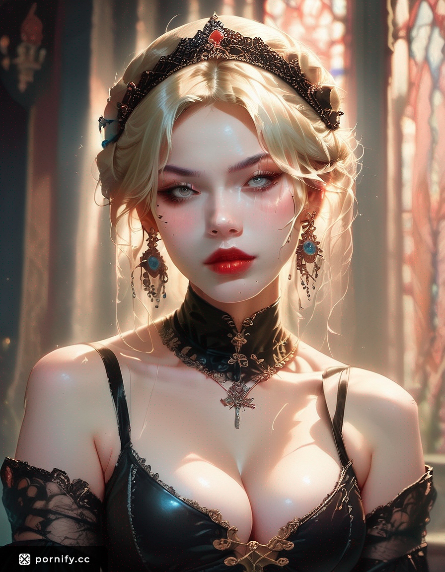 Blonde Asian Latex Babe - Renaissance Hentai Art 🎨🔥