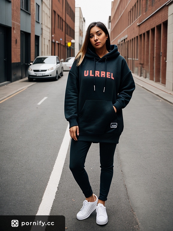 Hoodie Back View - Big Breasts 🔥👀