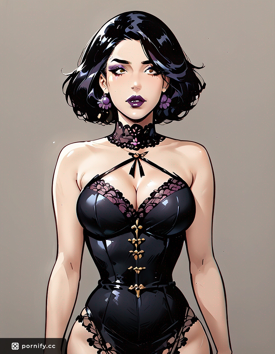 Goth MILF Jumping Back View 🔥🖤