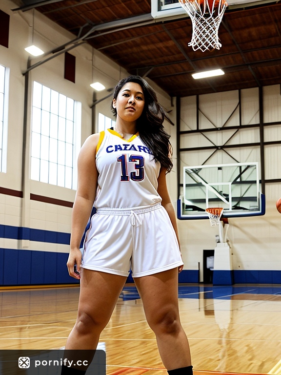 Curvy Basketball Jersey Babe 🏀🔥