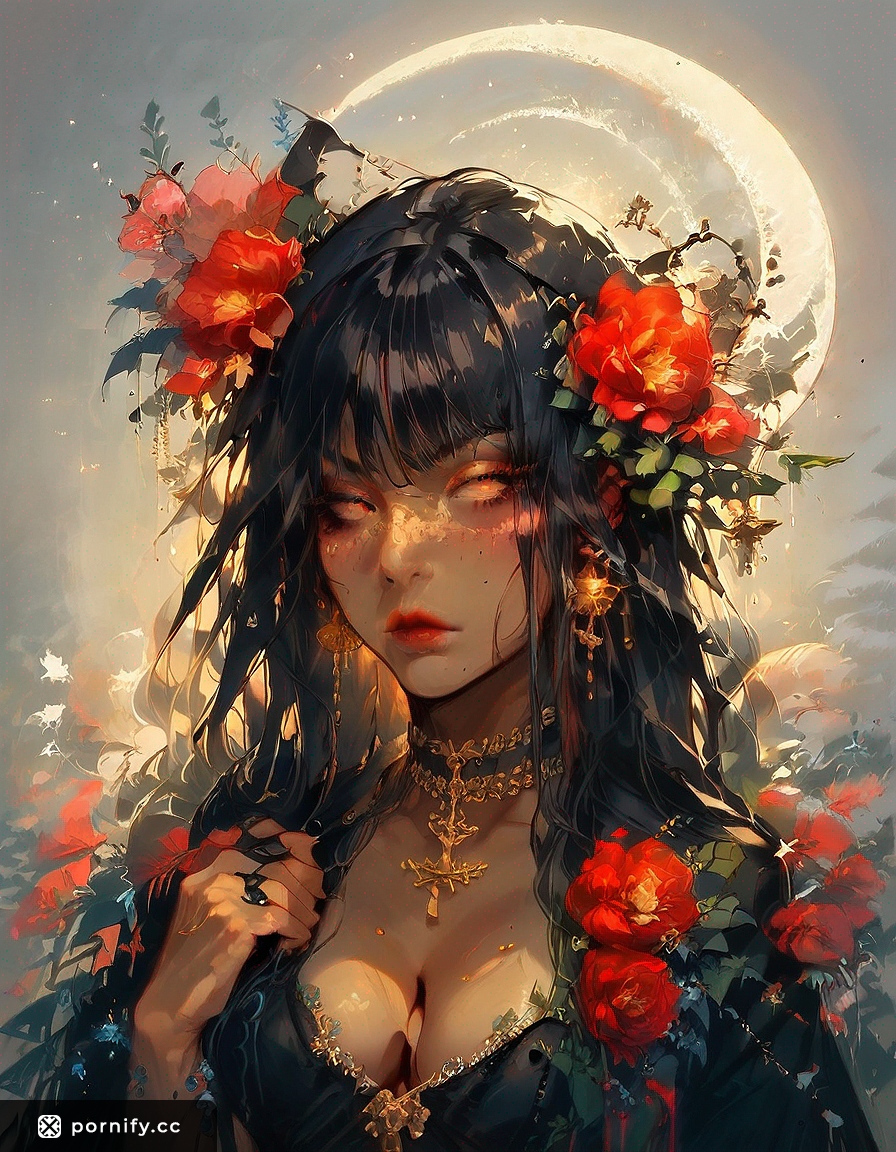 Olive Skin Hentai Beauty in Long Dress 🌸🎨