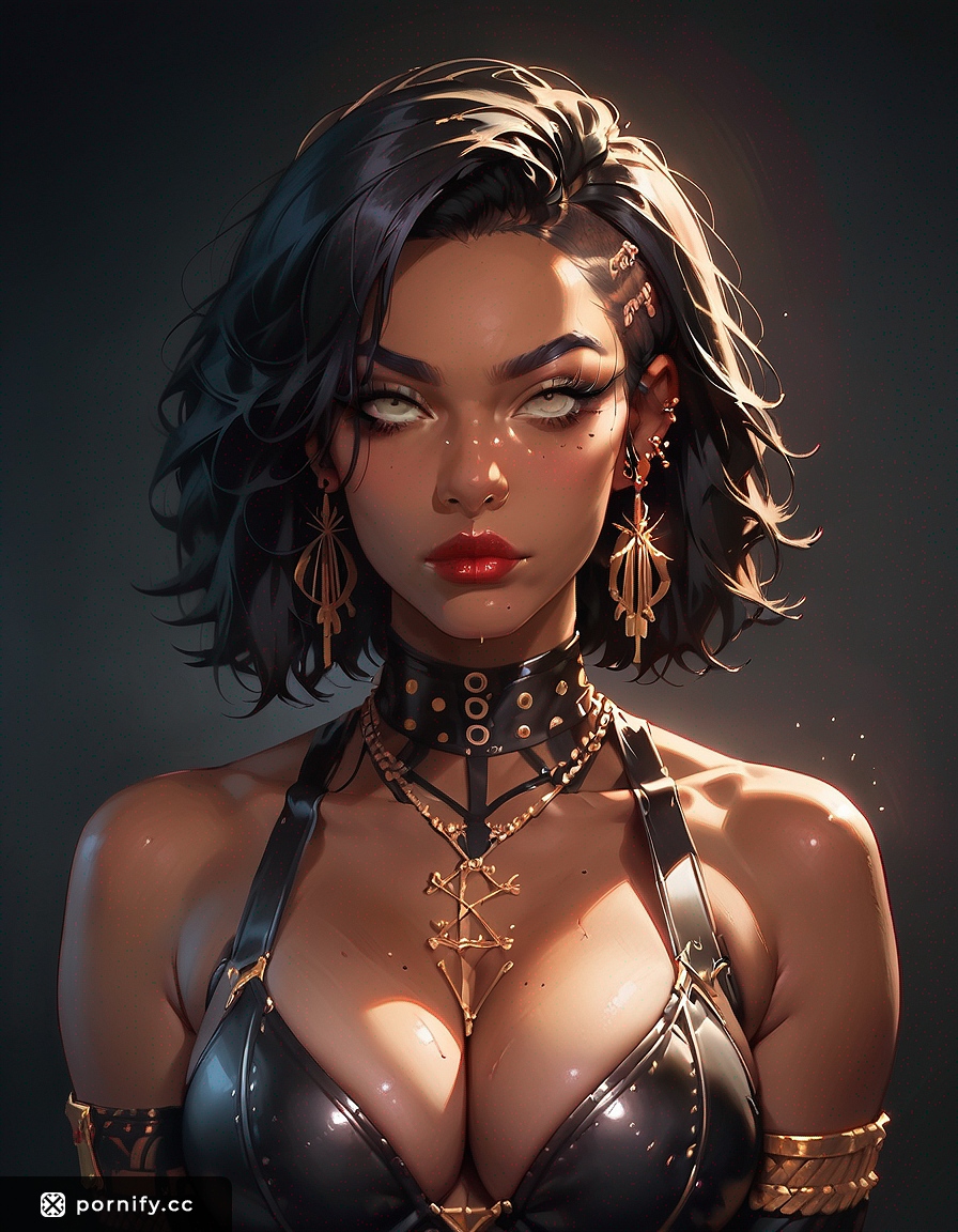 Ebony Latex Babe in 3D Animation 🖤🔥