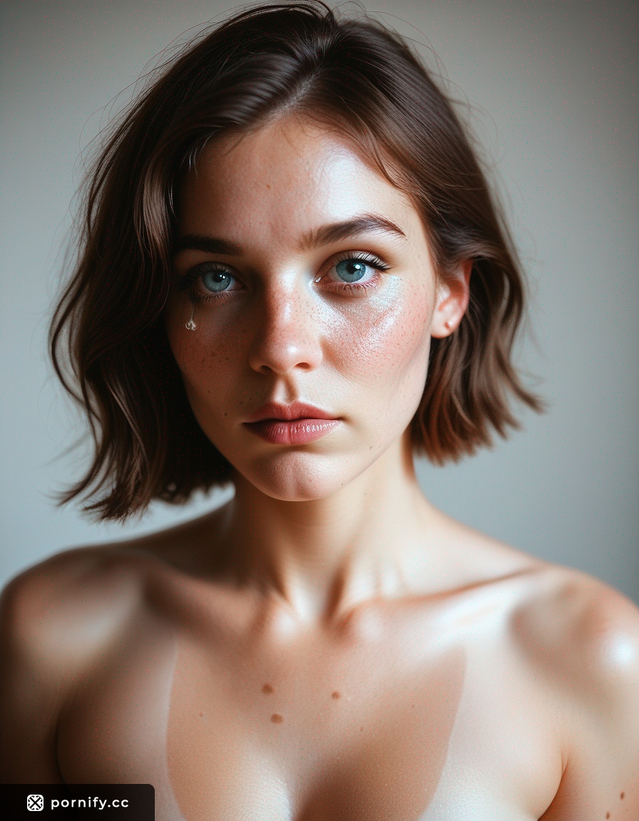 Freckled Teen Short Hair - Front View 🌟🔥