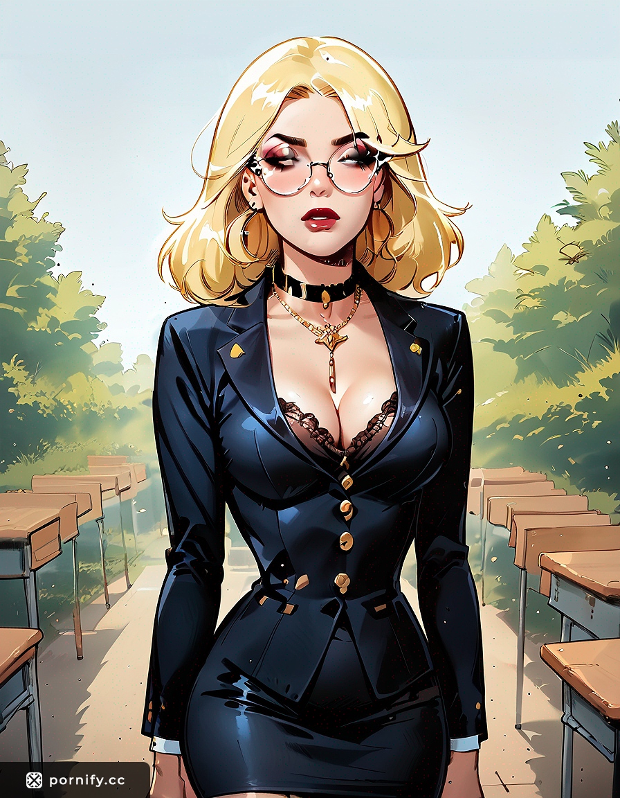 Petite Blonde in Hip-Hop Style - Playful City Pose 🌆✨