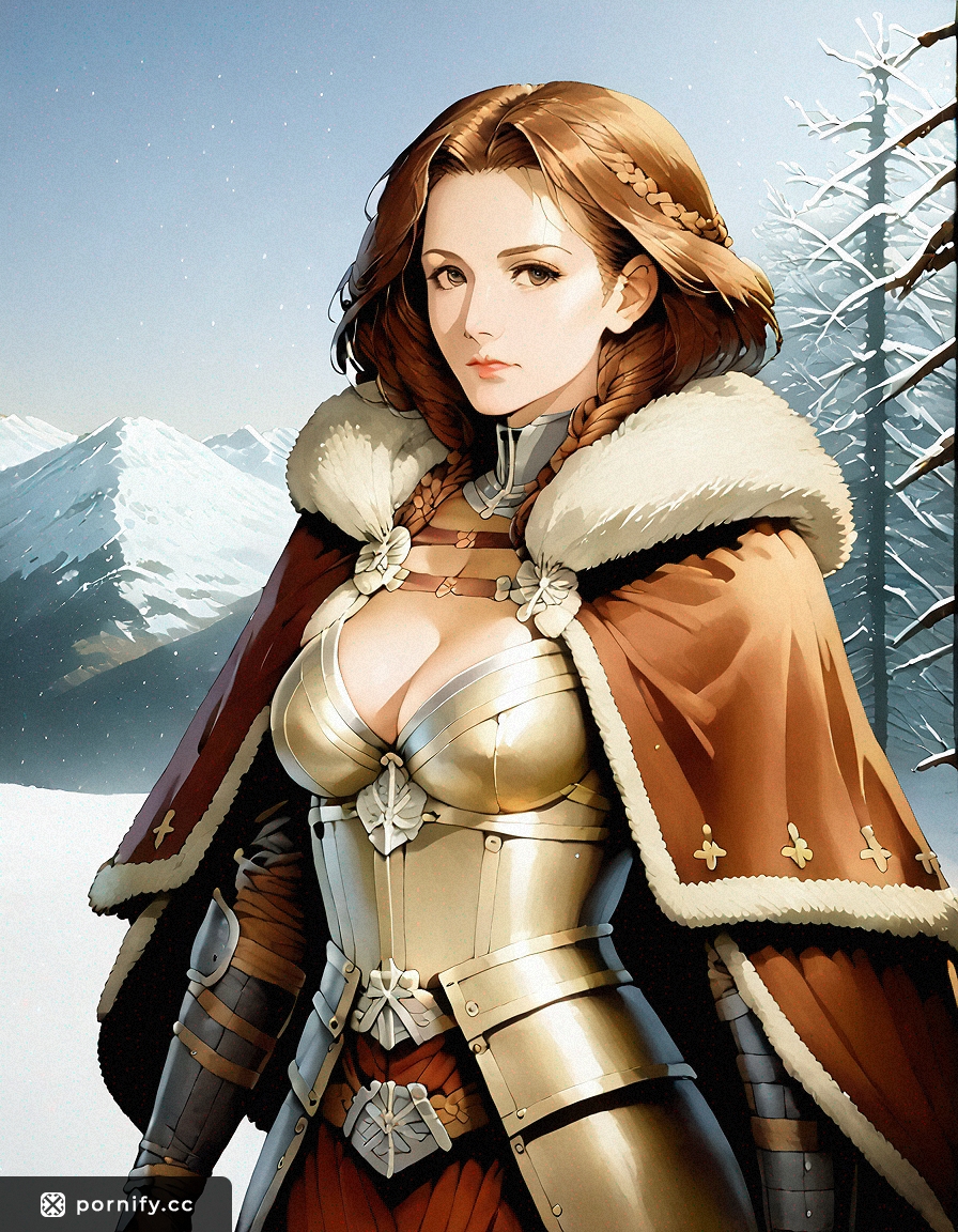 💪 Brunette in Medieval Armor - Sexy Back View 🔥