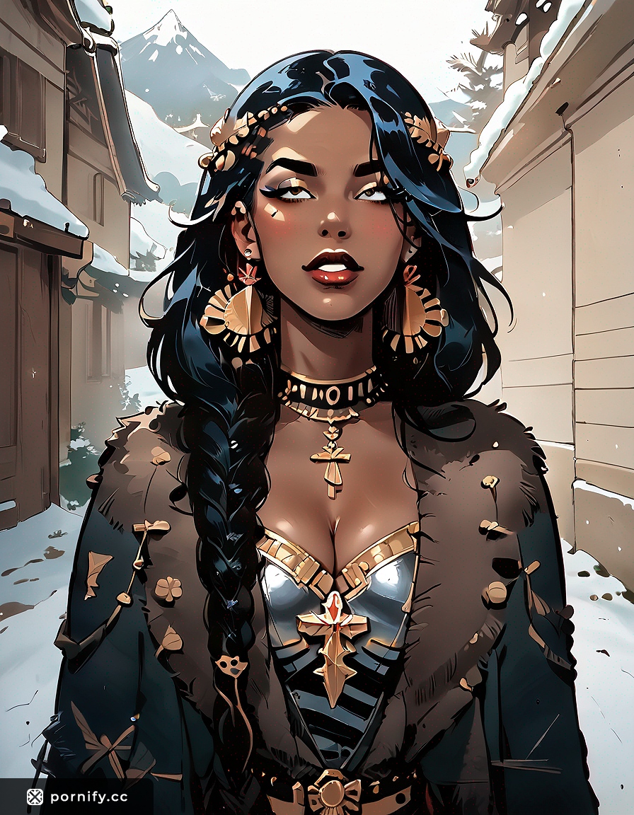 Ebony Viking Hentai - Sexy Front View 🔥⚔️