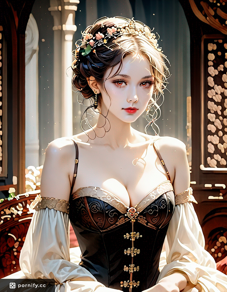 Anime Girl in Corset - Renaissance Art Style 🎨👗