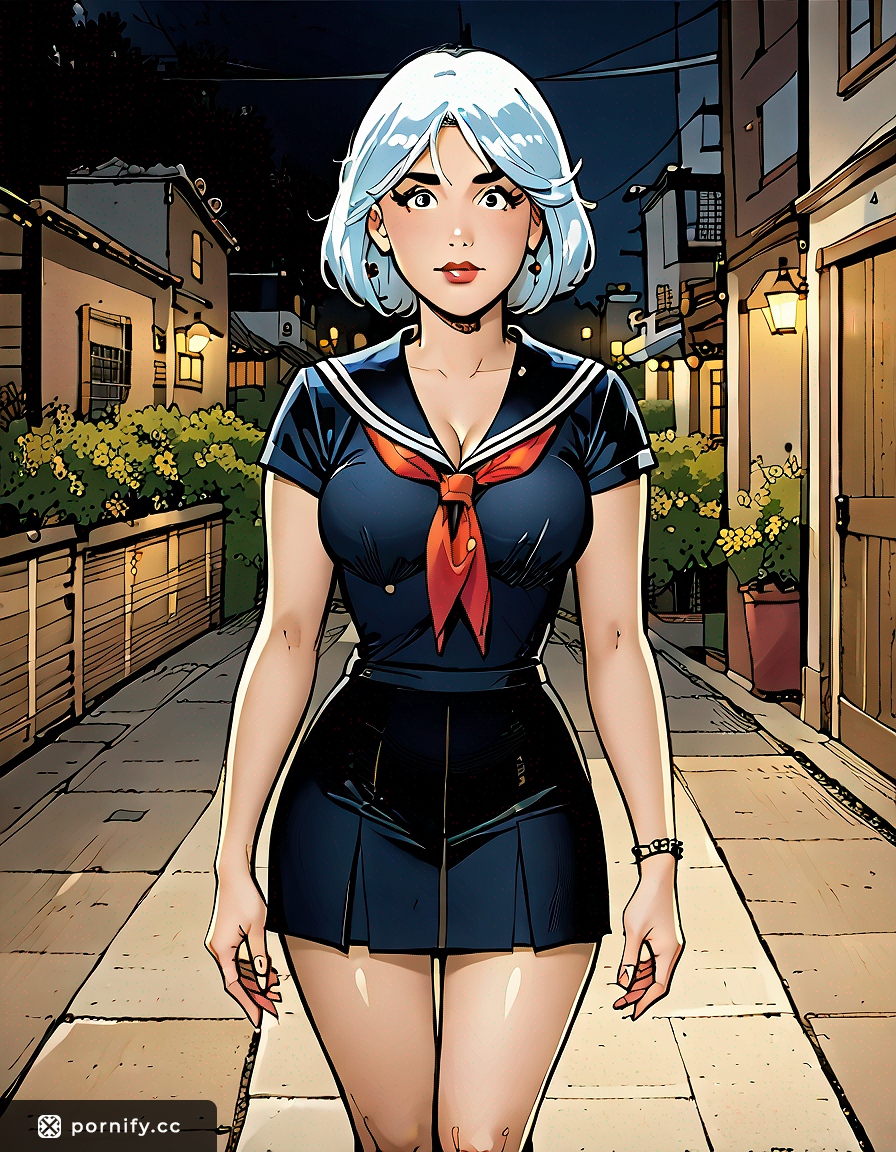 Anime Sailor Girl Back View - Big Breasts 🚢👙