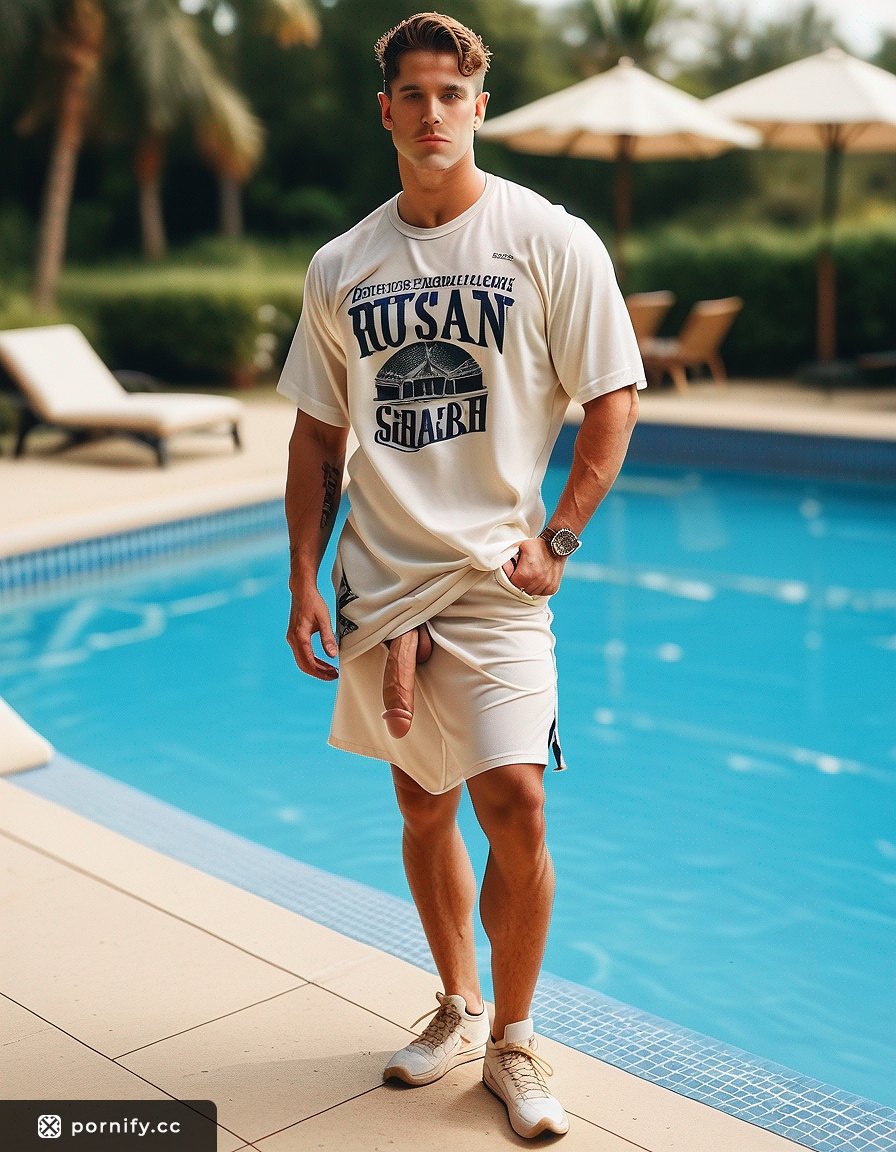 Tanned Muscular Dilf Poolside Massage 💪🌞👅