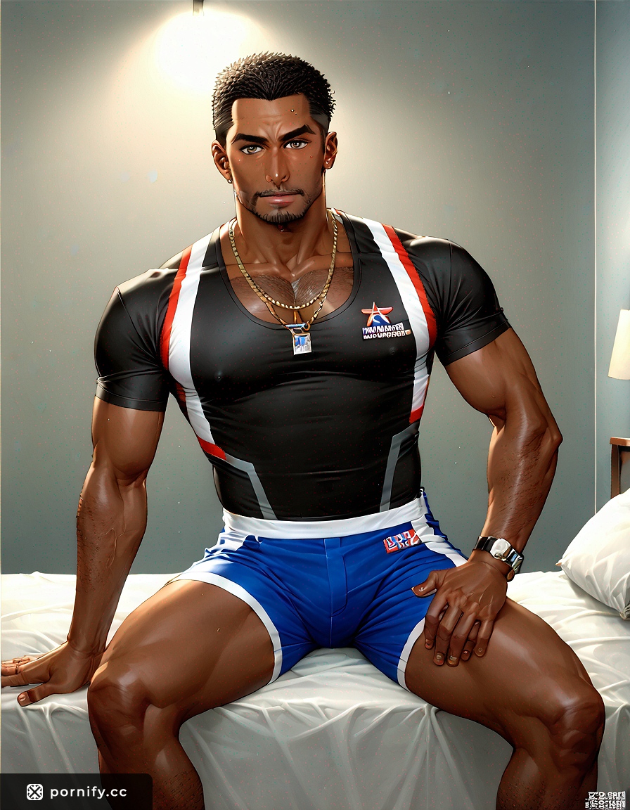 Slim Anime Guy in Bedroom - Horny Squat Pose 😈🔥
