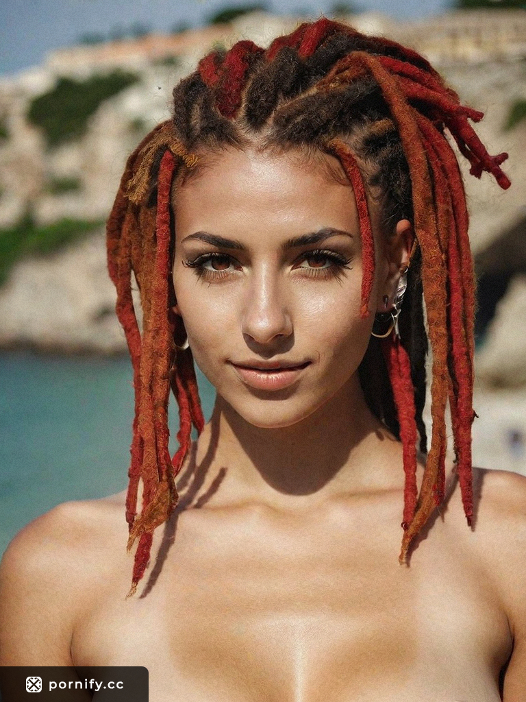 Sultry Teen Beach Babe with Red Dreads and Piercings | Pornify – Free  Premium® AI Porn