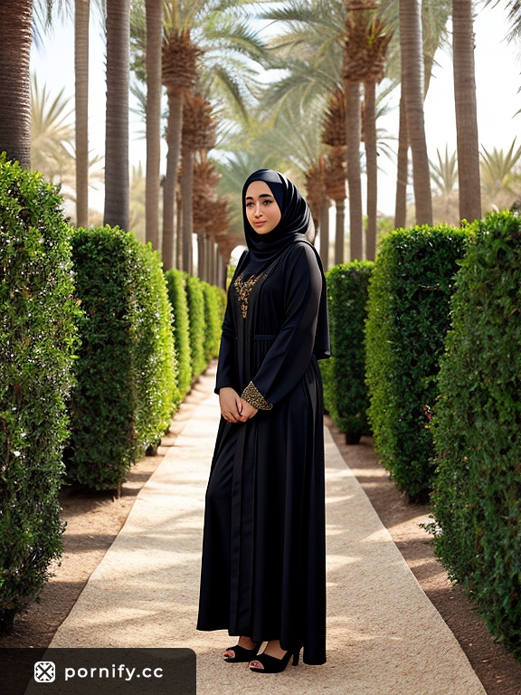 Hijab Bob Haircut Big Breasts Studio Front View 🌟🧕