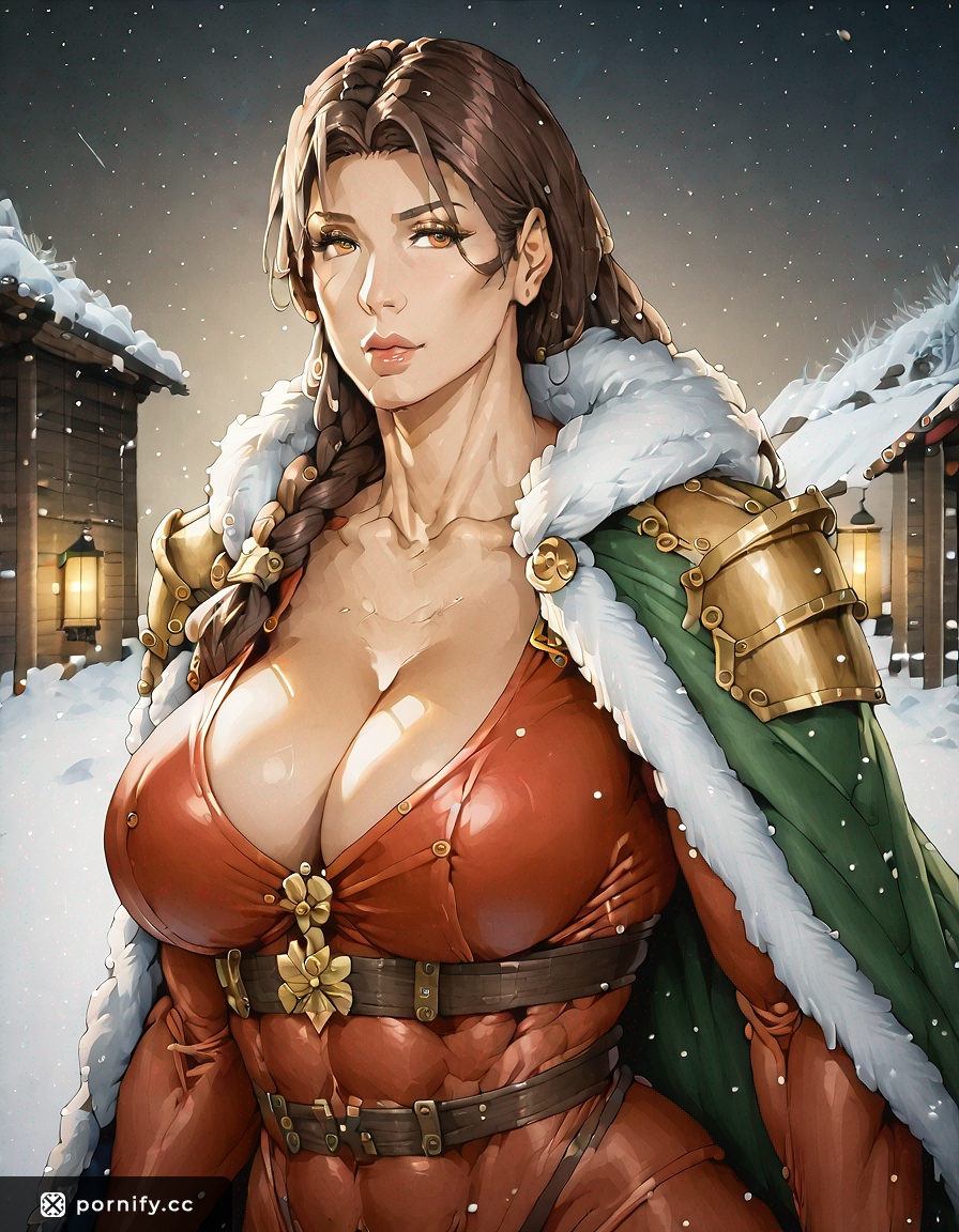 Muscular Viking Babe - AI Anime Art 🎄⚔️
