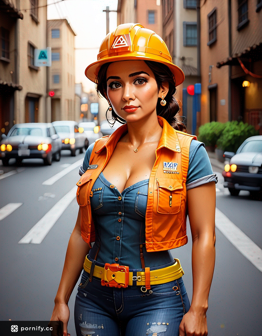 Hispanic MILF Construction Worker - Sexy Back View 🔥👷‍♀️