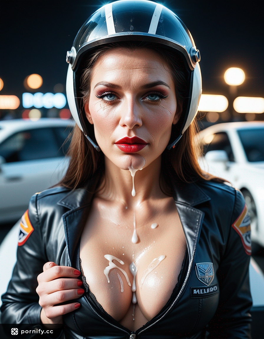 🔥🚗 Race Driver MILF Cumshot - Sexy Back View