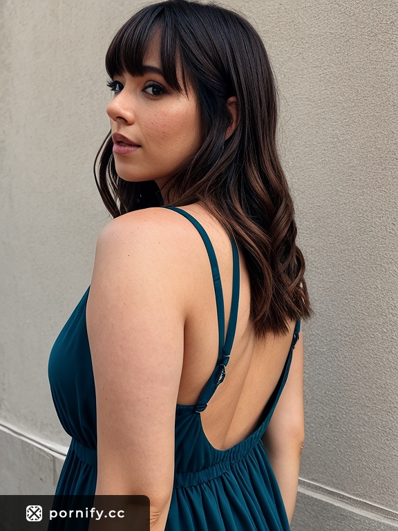 Stocky Back View Dress Beauty 🌊👗✨