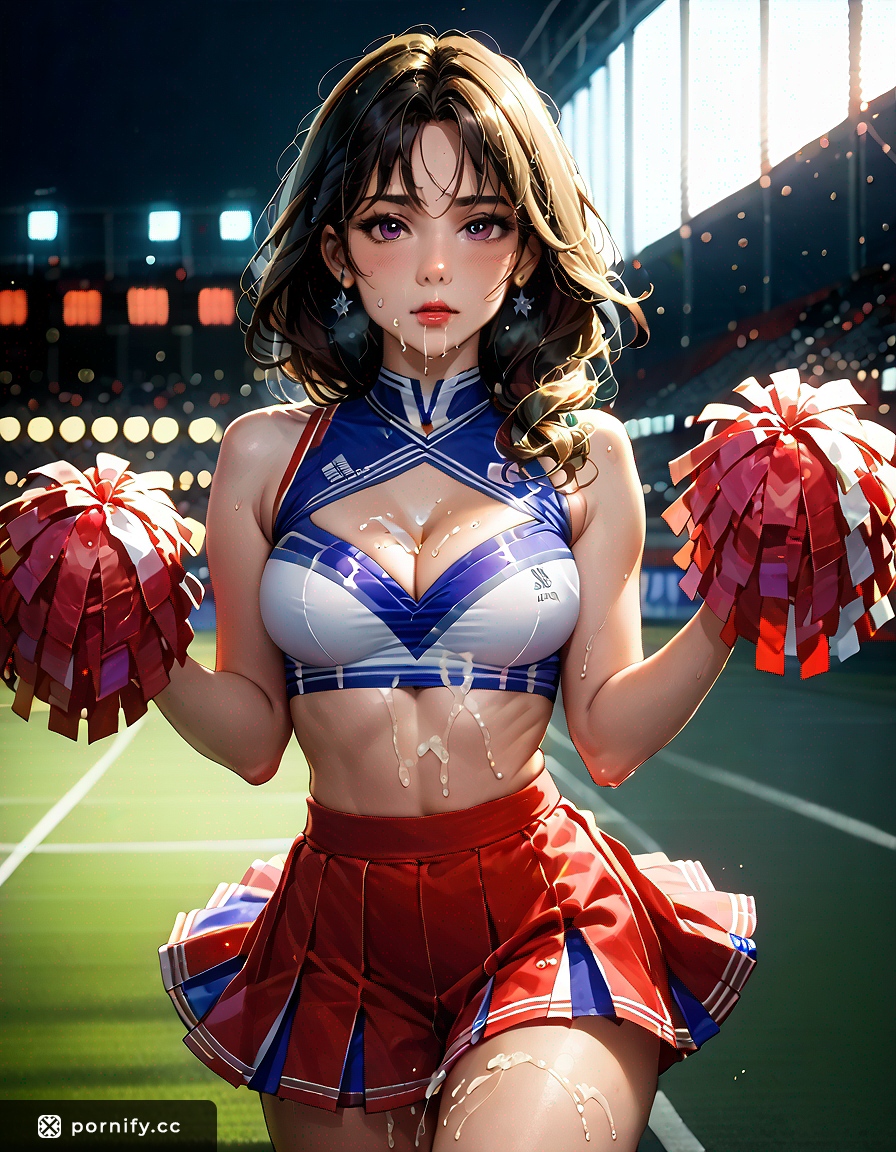 Anime Cheerleader Back View Cumshot - 3D Animation 🌟🚀