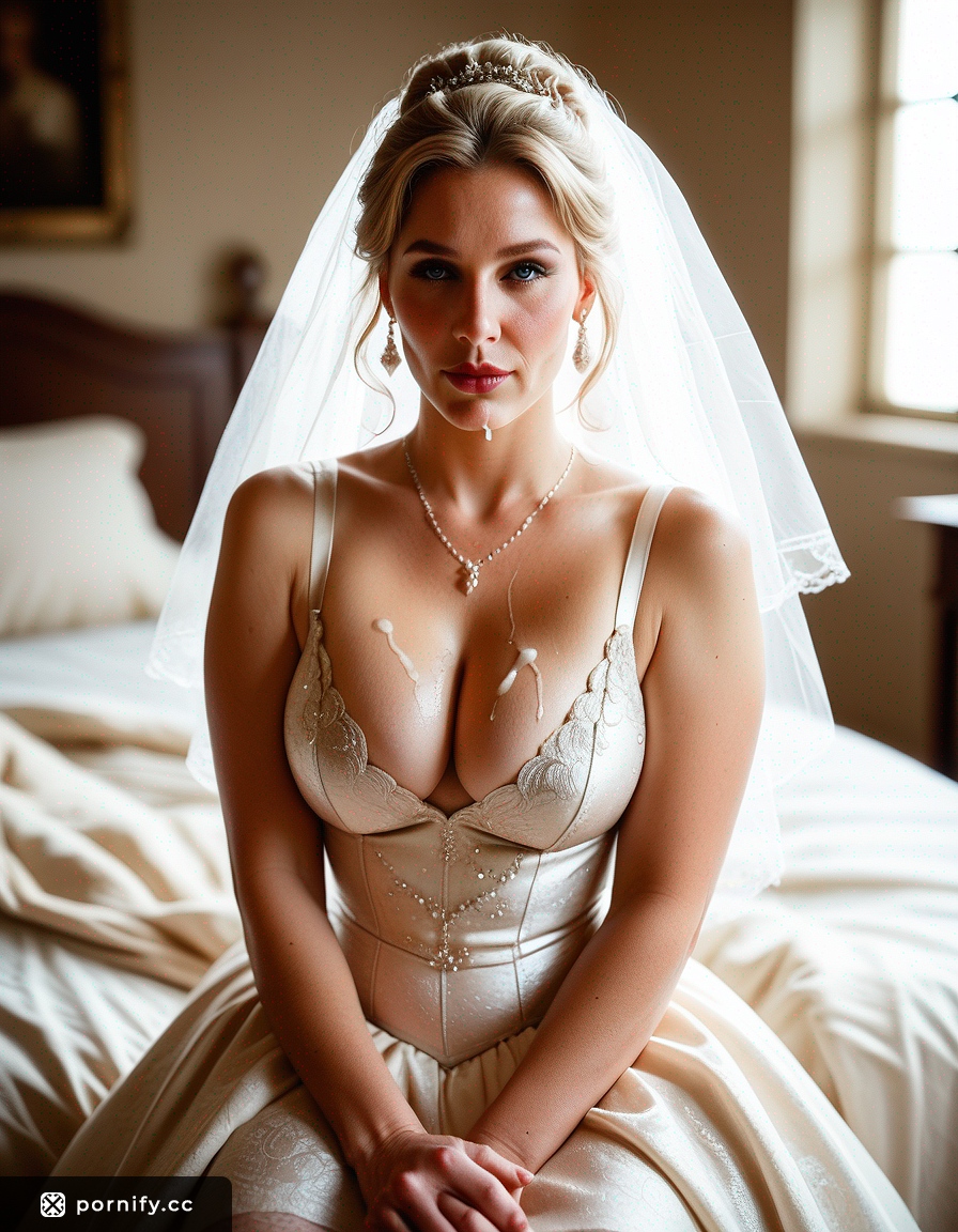 Wedding Dress MILF Back View Cumshot 💦👰