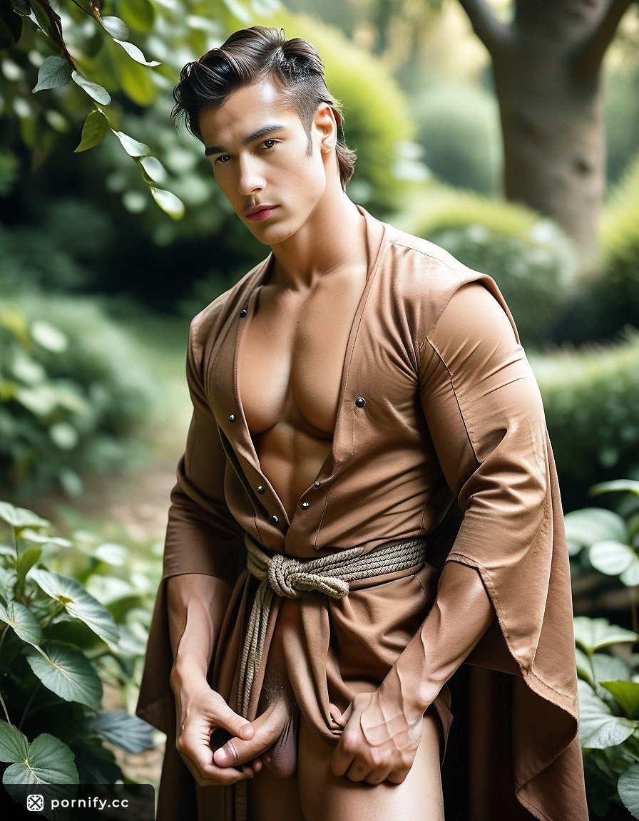 Muscular Asian Monk - Hyperrealistic Studio Portrait 🧘‍♂️💪